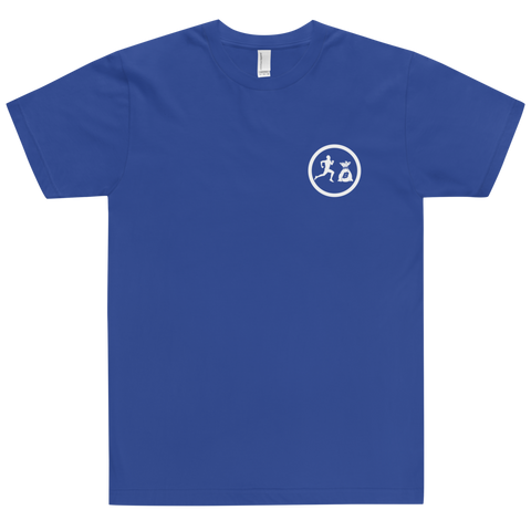 "Circle Benji" Bleu (White logo) T-Shirt