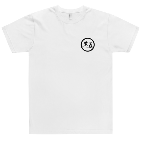 "Circle Benji" White (Black logo) T-Shirt