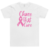 Original Black "Chase That Cure" (Pink/White Outline) logo Unisex T-Shirt