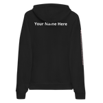 Custom Black "Chase that cure" (White/ Pink outline) logo Unisex hoodie
