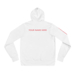 Custom White "Chase That Cure" (Pink/ White outline) logo Unisex hoodie