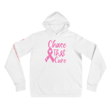 Custom White "Chase That Cure" (Pink/ White outline) logo Unisex hoodie