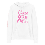 Custom White "Chase That Cure" (Pink/ White outline) logo Unisex hoodie