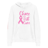 Custom White "Chase That Cure" (Pink/ White outline) logo Unisex hoodie