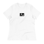 W. "Sup. Run it up" White (Black logo) Women's Relaxed T-Shirt